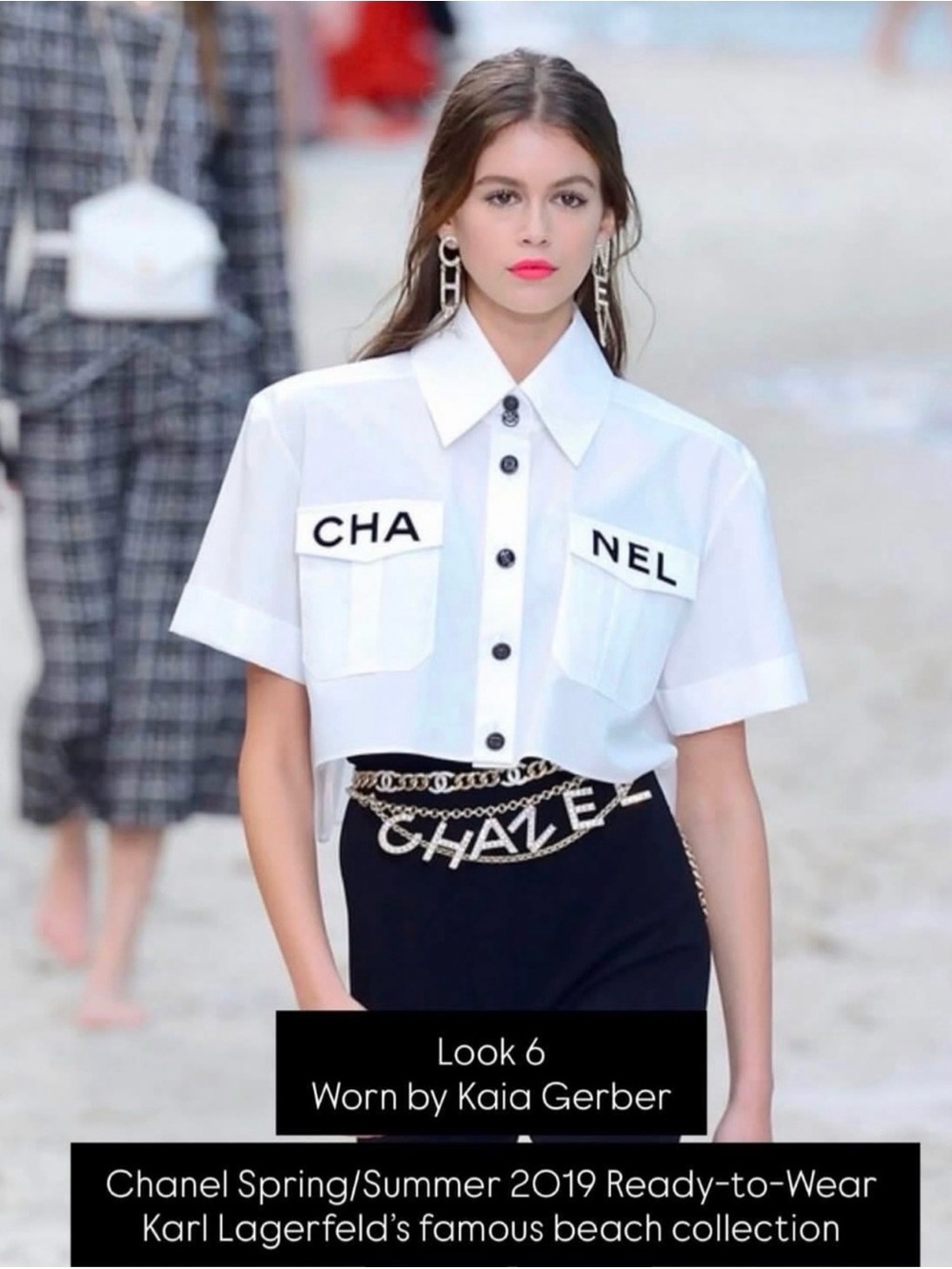 Rare: CHANEL Gold Crystal Logo Dangle Earrings